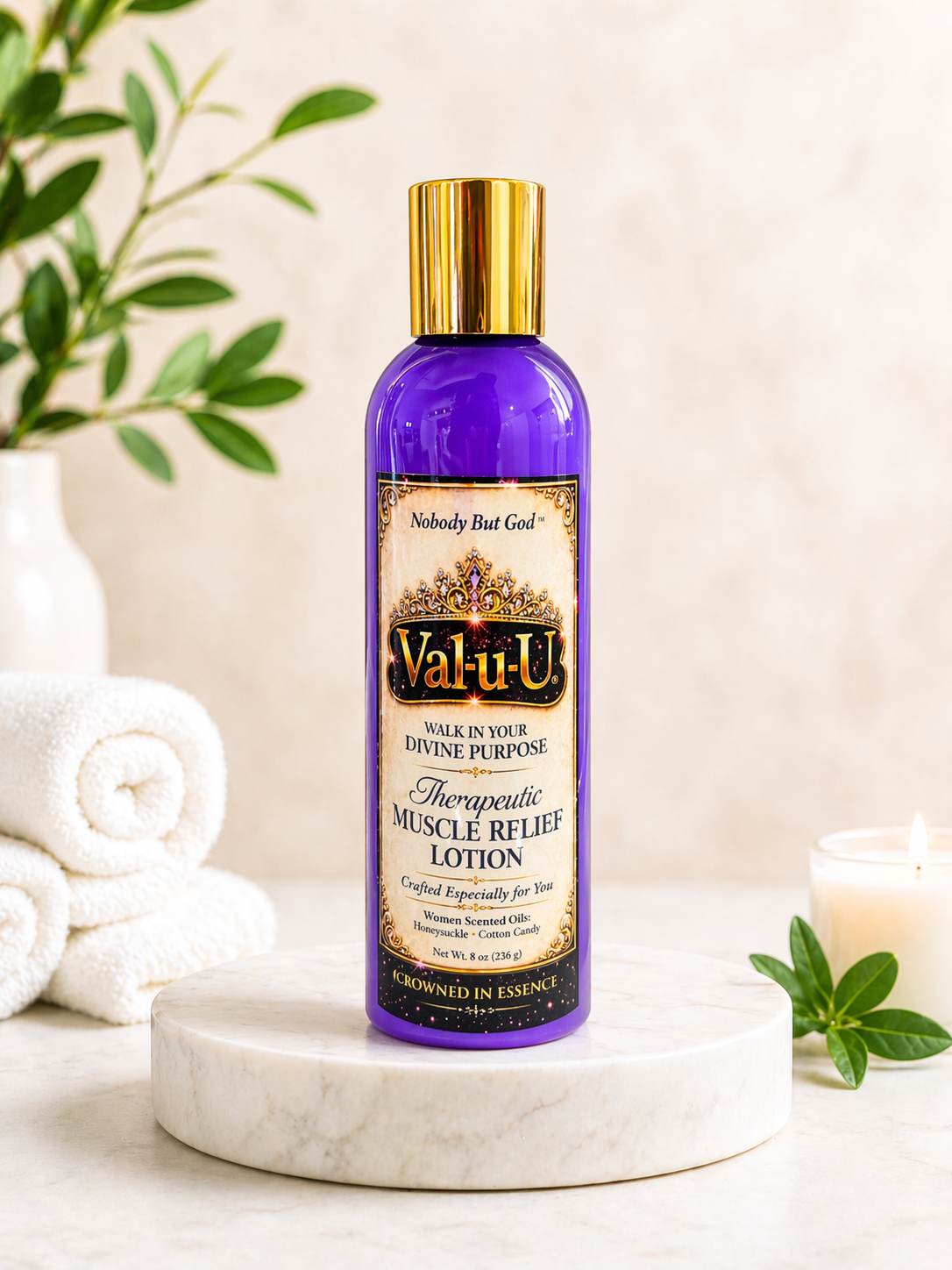 Crowned In Essence Therepeutic Muscle Relief Lotion